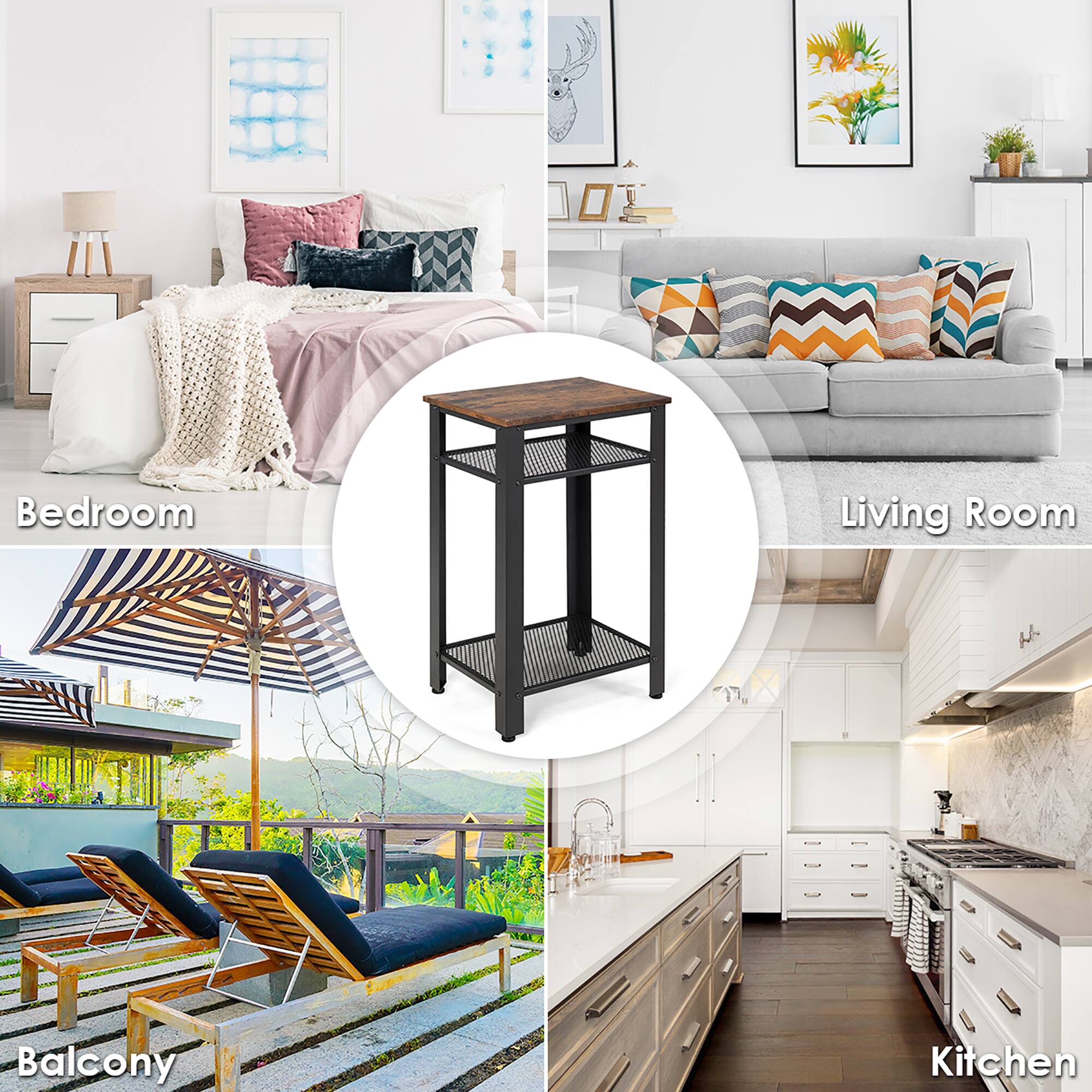 Bedroom, Living Room, Balcony, Kitchen