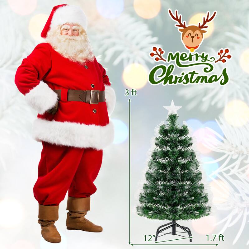Christmas 3 ft  
12"  
1.7 ft
