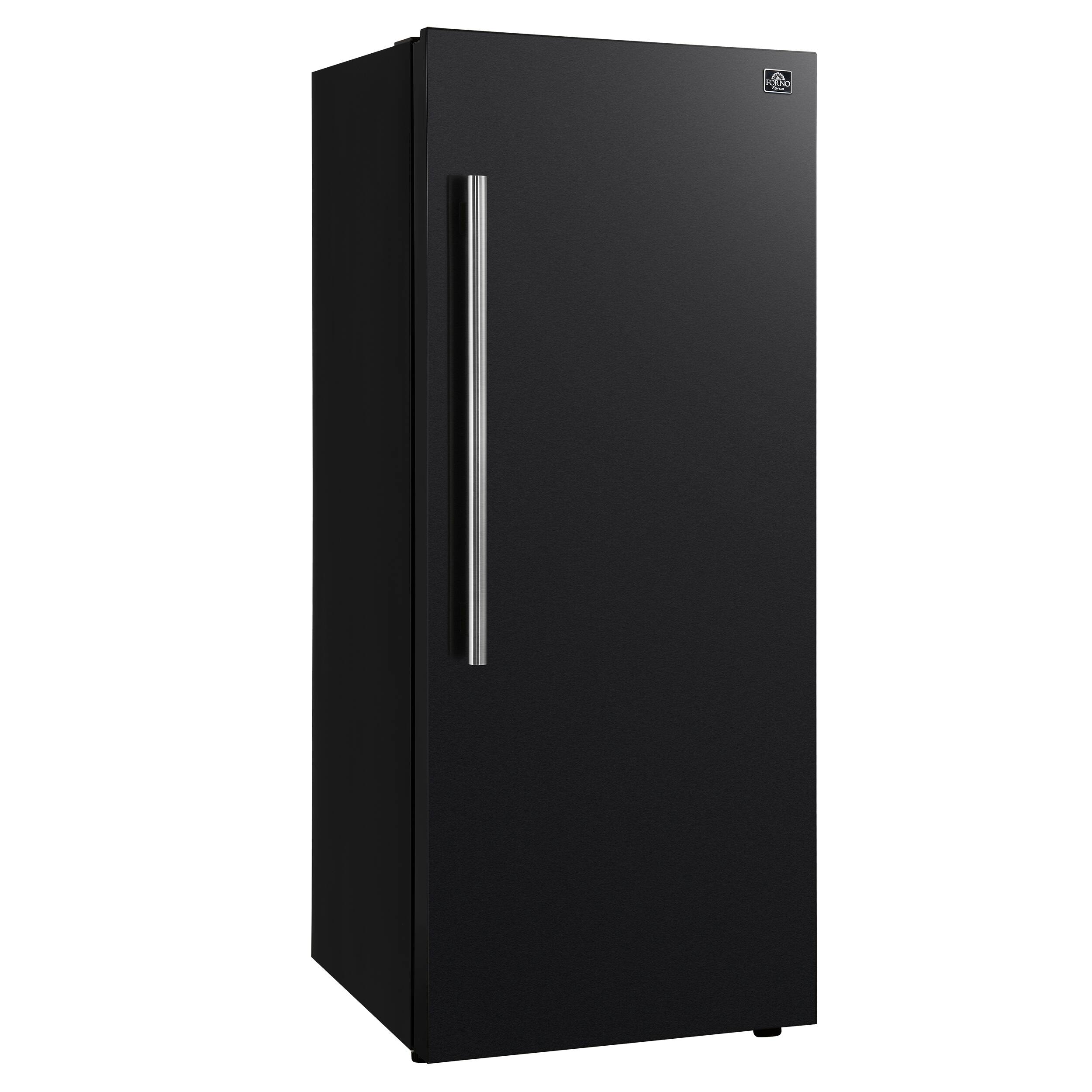 Alt View 3. Forno Appliances - Maderno 13.6 Cu. Ft. Right Swing Upright Convertible Freezer with Antique Brass Handles - Black.