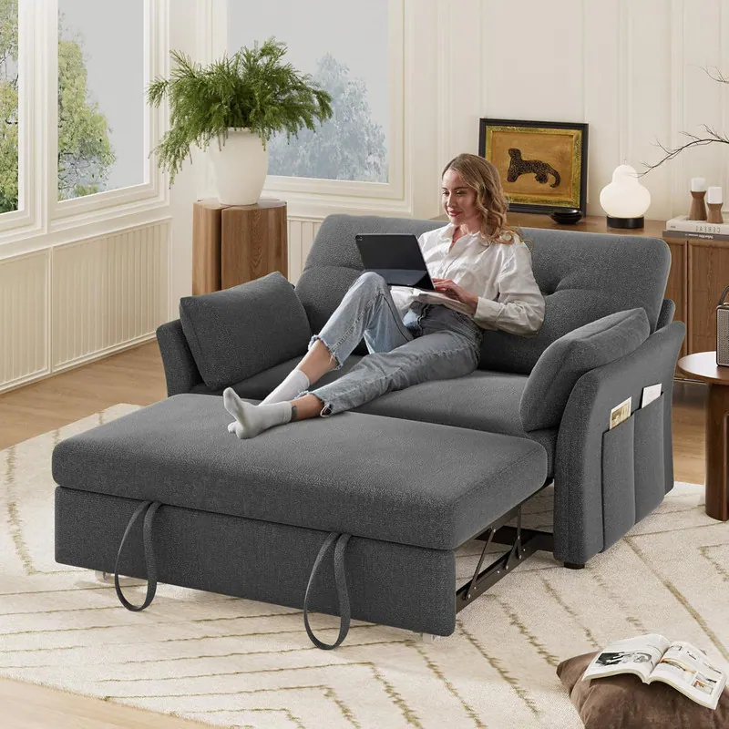 Dyonery in Convertible Sofa Bed, Pull Out Sleeper Sofa with