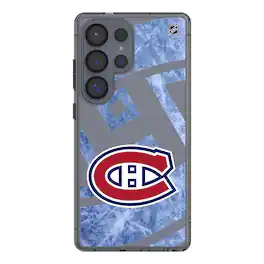 Keyscaper - NHL - Montreal Canadiens Galaxy Clear Ice Case - S22 - Multicolor