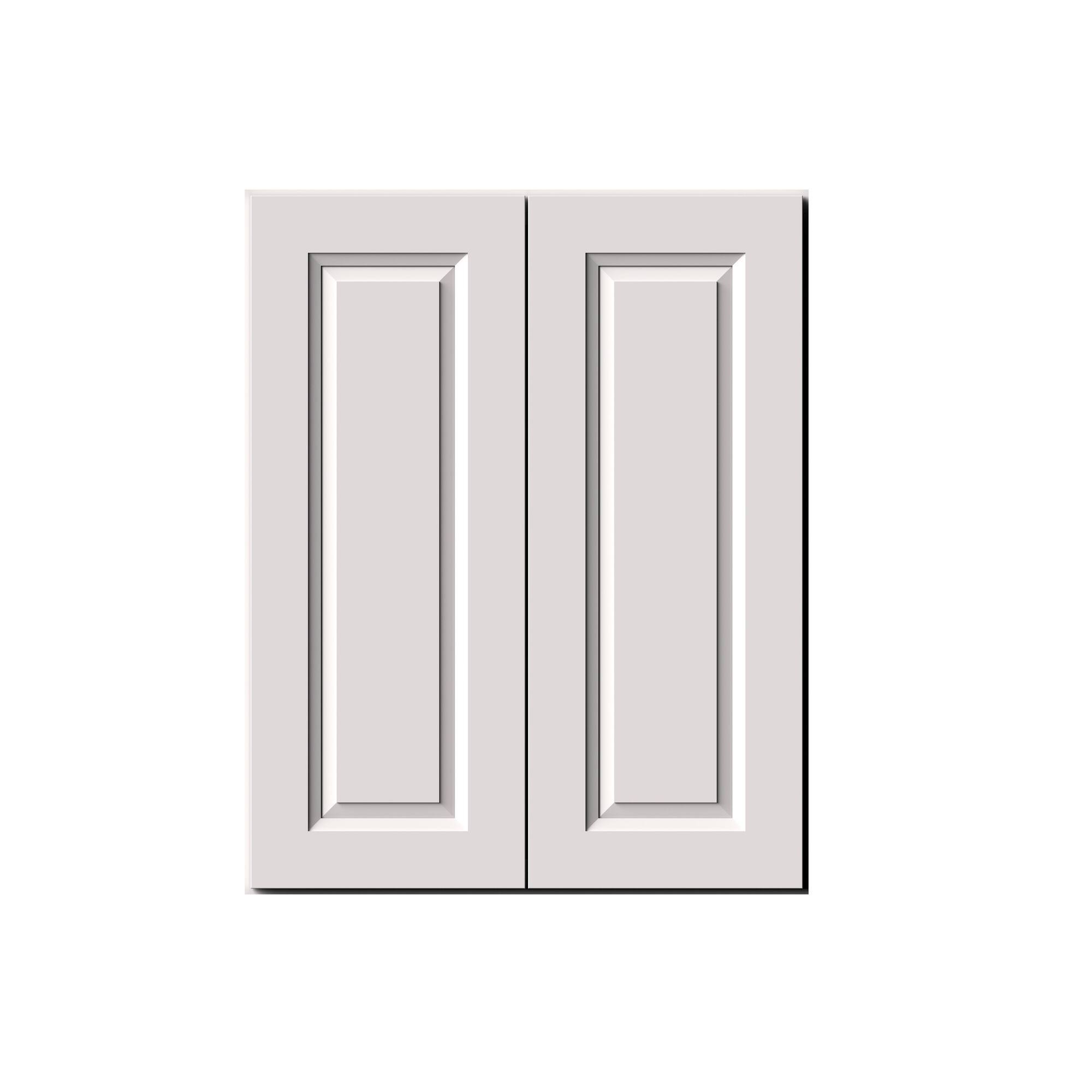 Alt View 1. Boyel Living - 24-in W x 30-in H x 12-in D Shaker RTA Kitchen Wall Cabinet with Soft-Close Doors - Glacier White.