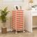 Alt View 1. Costway - Costway 10 Drawer Rolling Storage Cart Scrapbook Paper Office School Organizer Skin - Skin Pink.