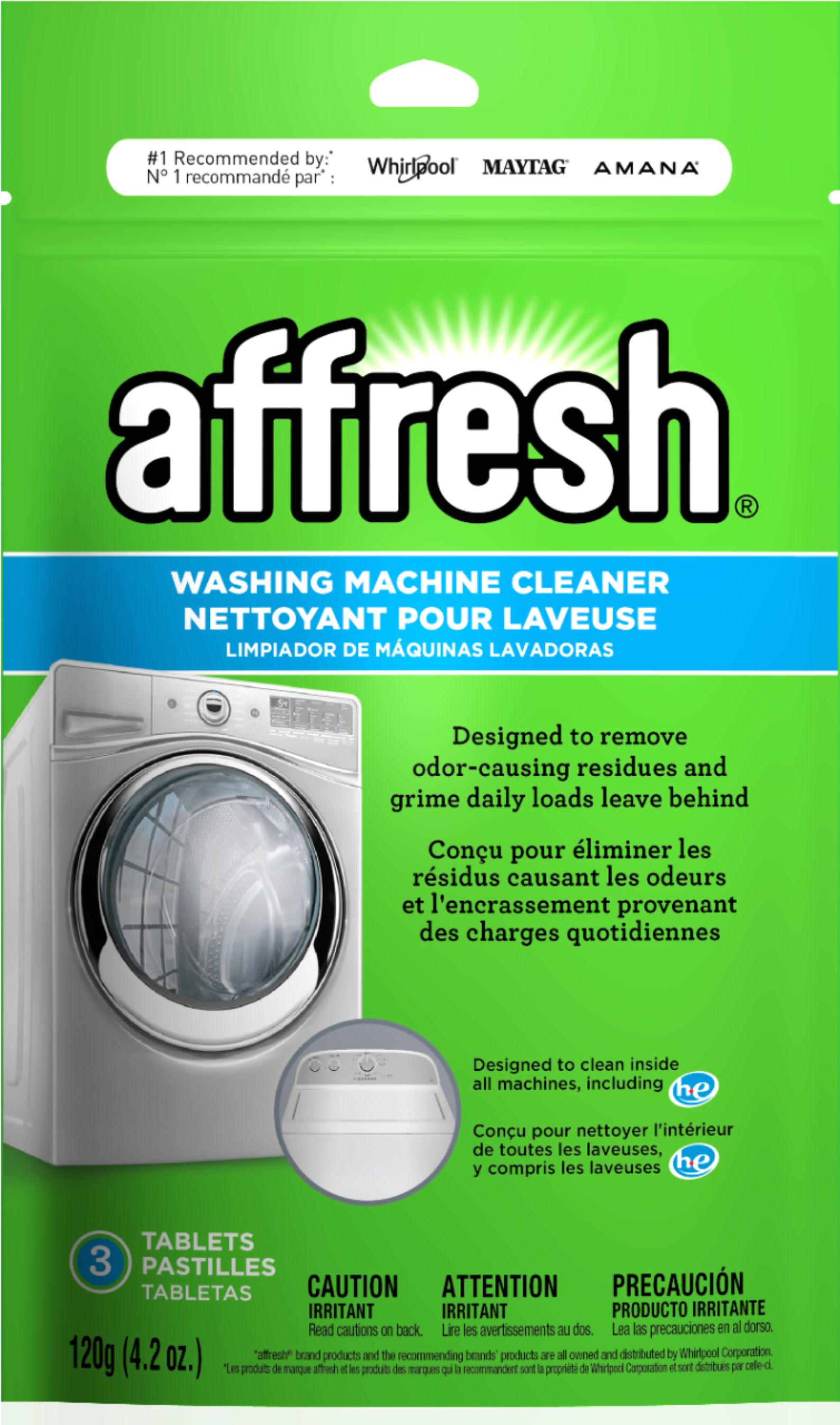 Count Dissolving 6 Tablets Affresh Washing Machine Cleaner 