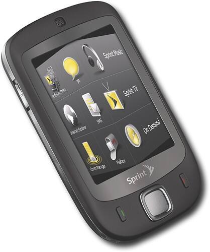 Angle Standard. Sprint - HTC Touch Cell Phone - Black.