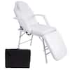 Front. Gymax - Gymax Tattoo Parlor Spa Salon Facial Bed Beauty Massage Portable White - white.
