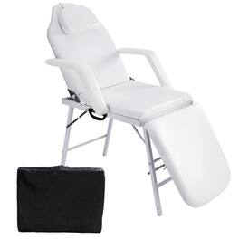 Gymax - Tattoo Parlor Spa Salon Facial Bed Beauty Massage Portable - White