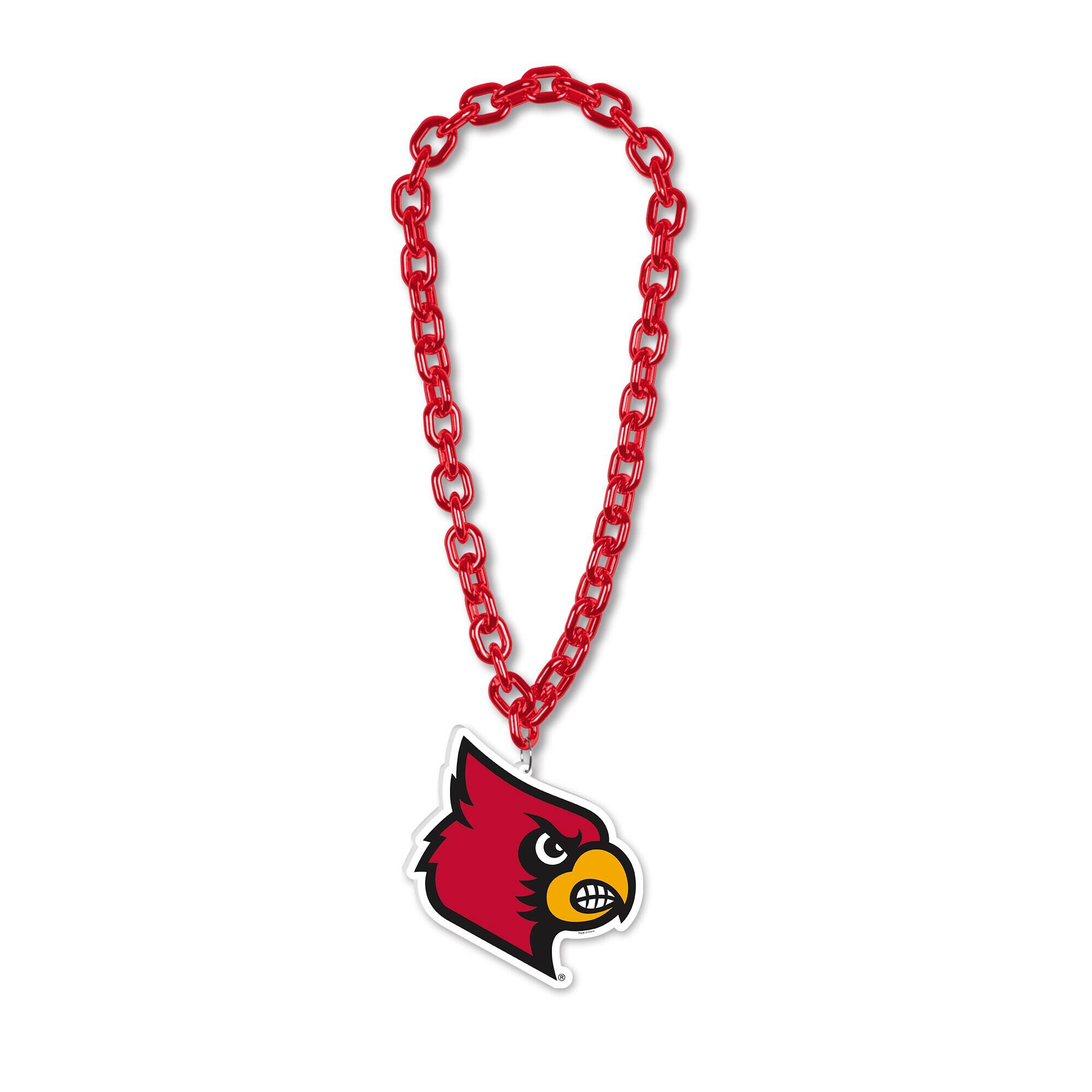 Front. WinCraft - Louisville Cardinals Big Chain Necklace - Multicolor.