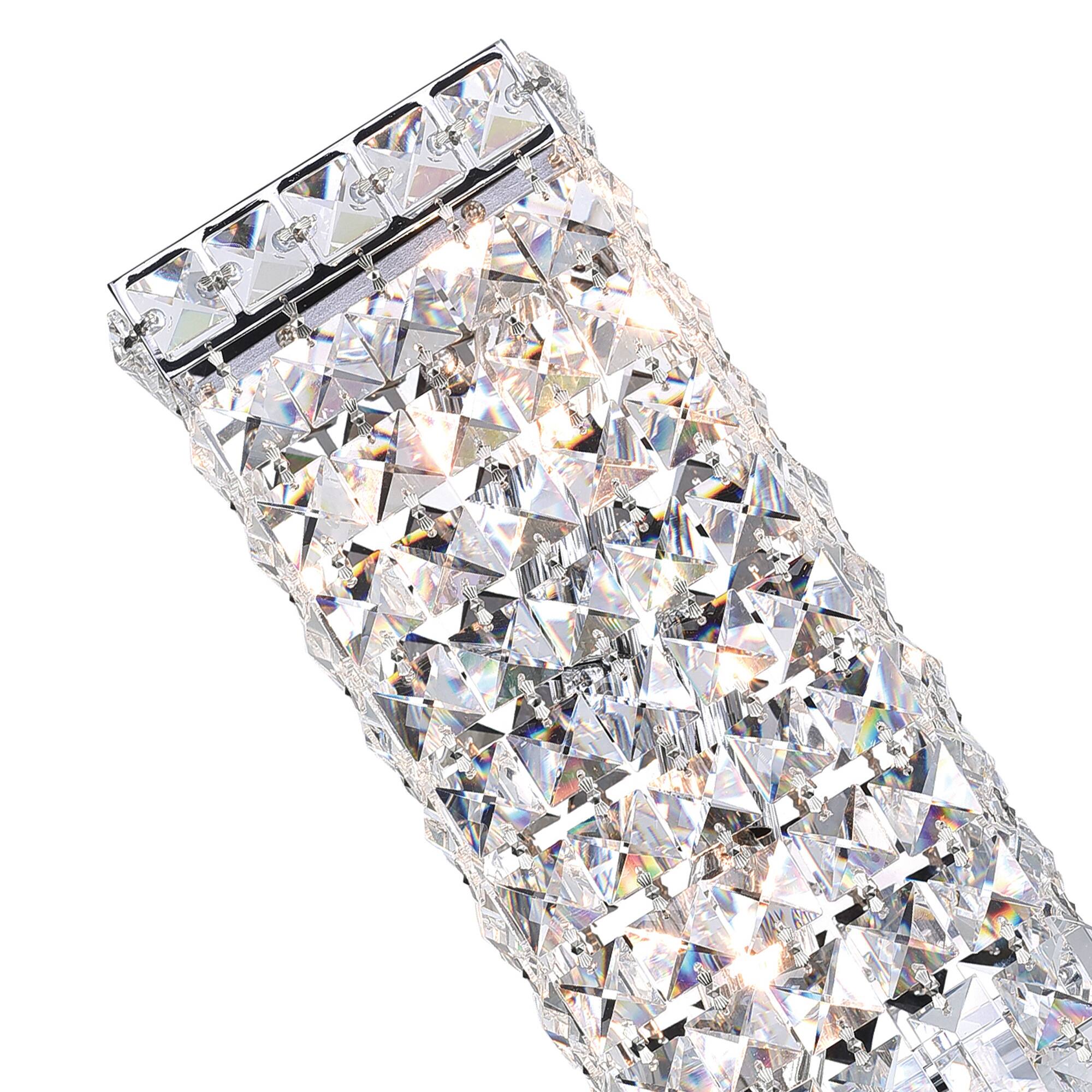 Left. CWI Lighting - Colosseum 2 Light Wall Sconce With Chrome Finish - Chrome.