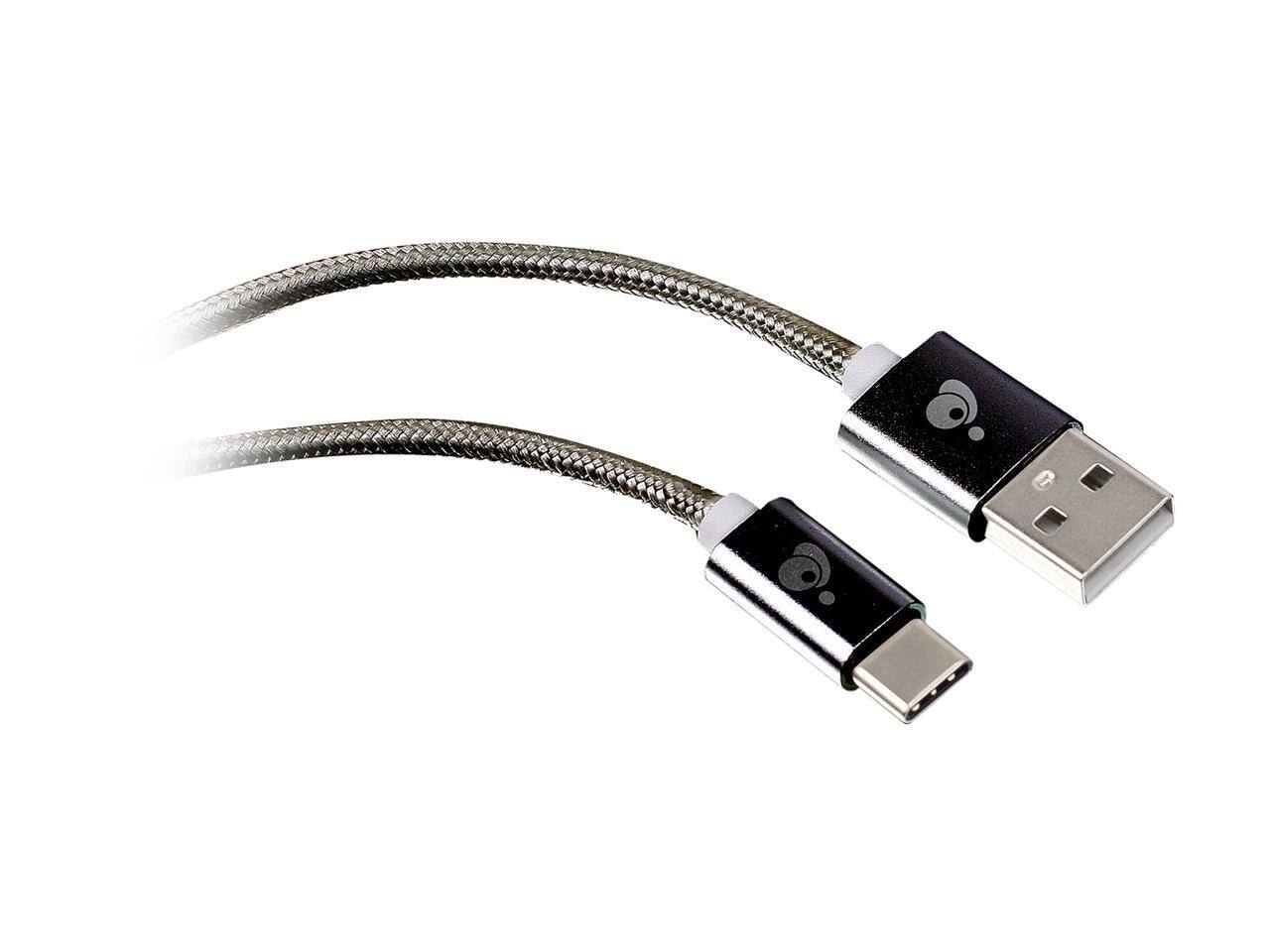 Alt View 1. IOGEAR - IOGEAR G2LU3CAM02-GY 6.56 ft. Gray Charge & Sync Pro - USB-C to USB-A Cable.