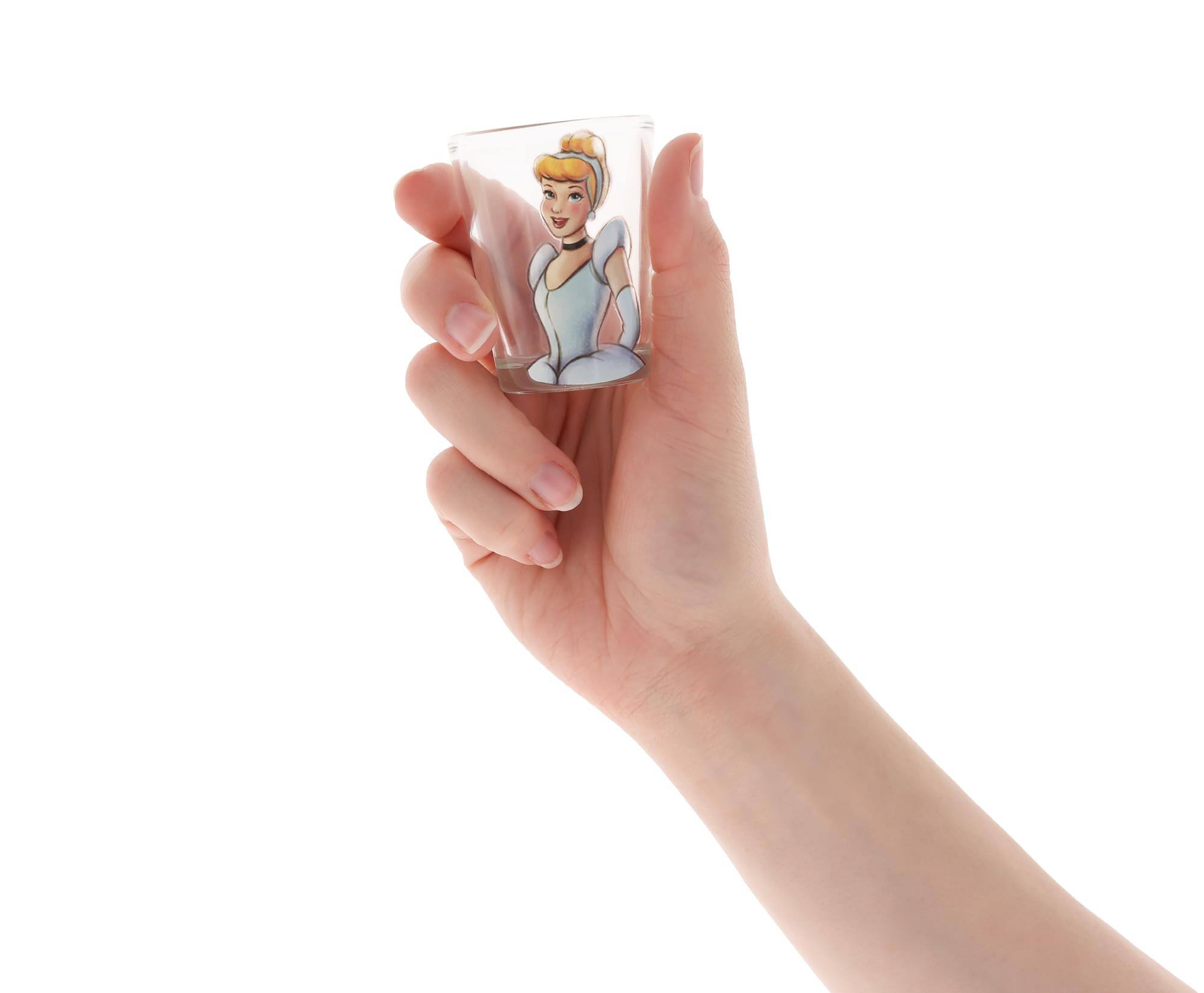 Alt View 2. Silver Buffalo - Disney Royalty 2-Ounce Mini Shot Glasses | Set of 4 - Blue.