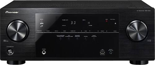 Front Standard. Pioneer - Refurbished 400W 5.1-Ch. 3D Pass-Through A/V Home Theater Receiver.
