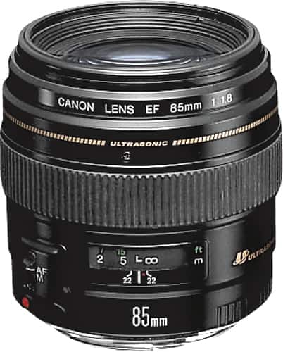 Canon EF 85mm f/1.8 USM Medium Telephoto Lens Black