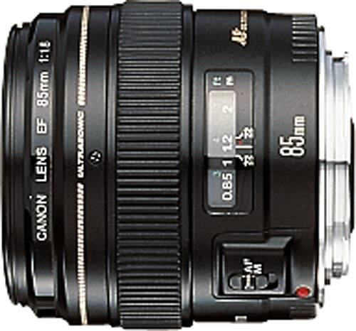 Canon EF 85mm f/1.8 USM Medium Telephoto Lens Black 2519A003 