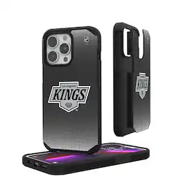 Keyscaper - NHL - Los Angeles Kings Linen Logo iPhone Rugged Case - 15 - Black