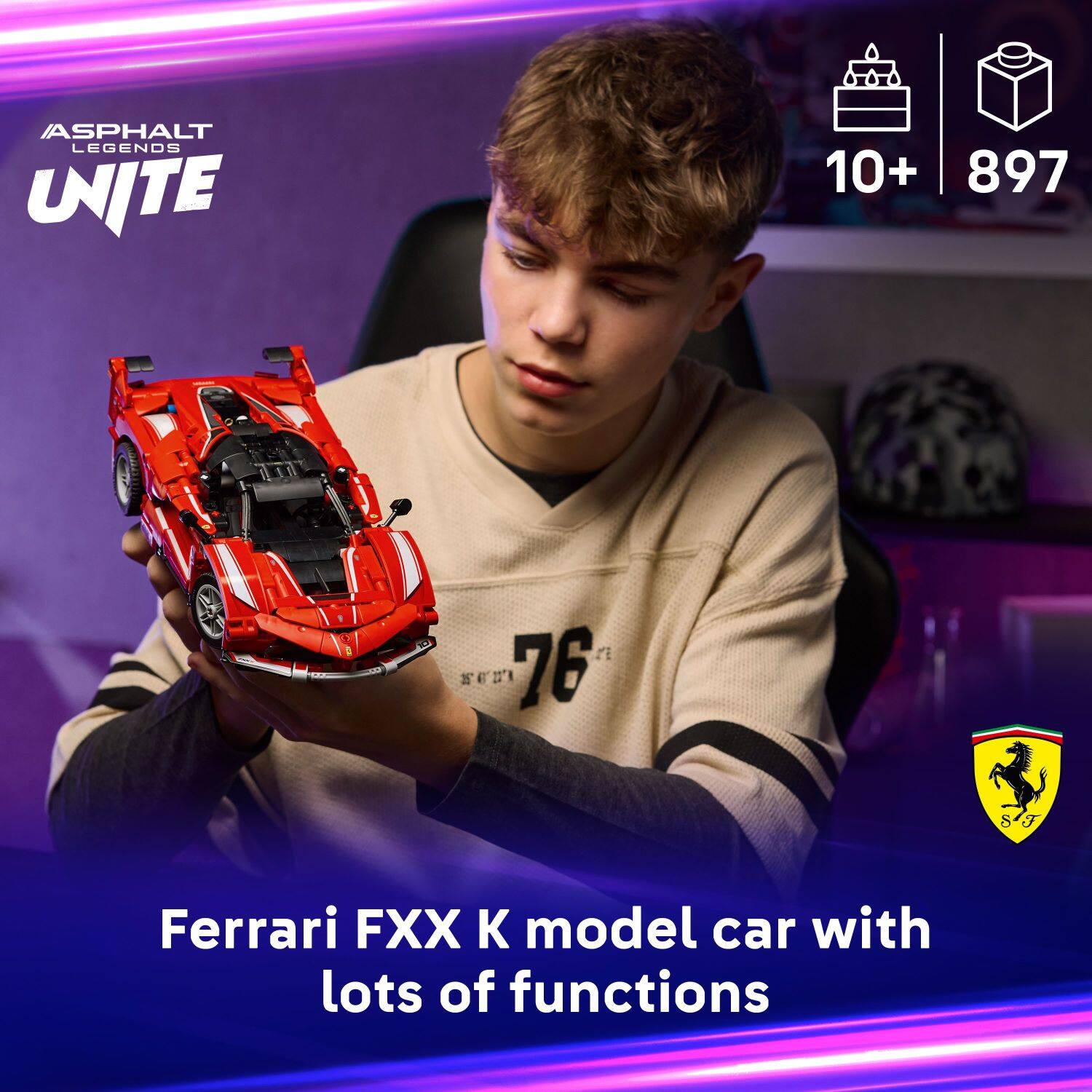 ASPHALT LEGENDS UNITE 10+ 897 Ferrari FXX K model car with lots of functions