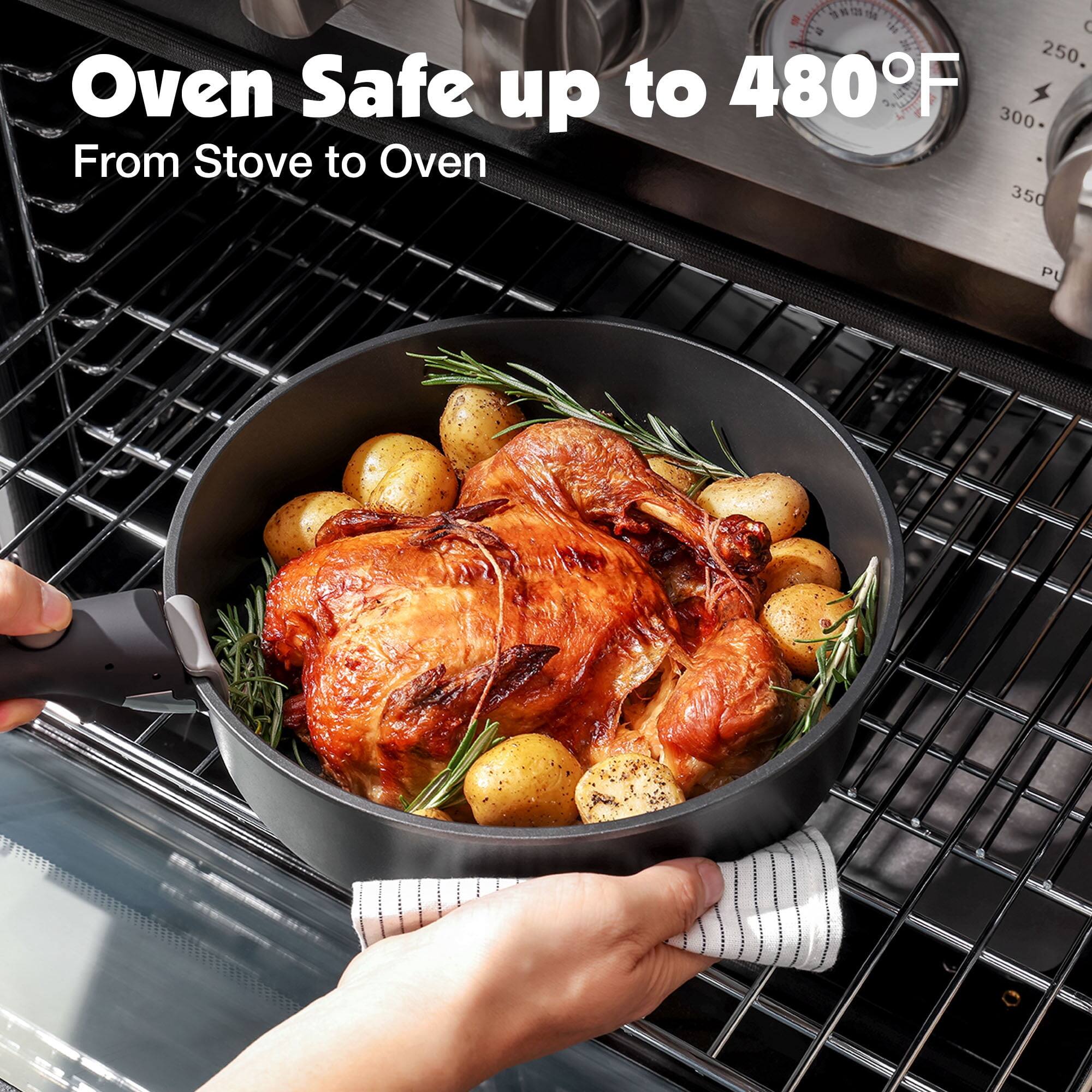 Oven Safe up to 480°F  
From Stove to Oven