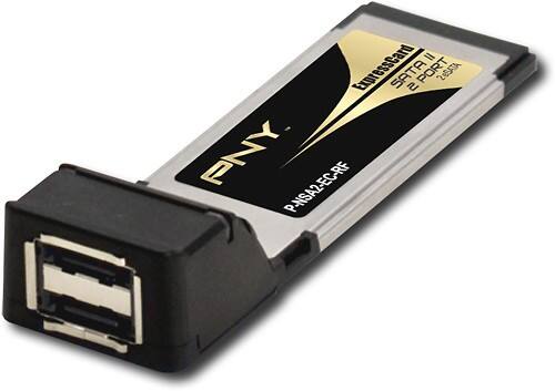 Angle Standard. PNY - eSATA II 2-Port ExpressCard.