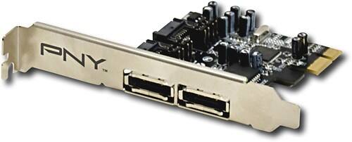 Angle Standard. PNY - 2-Channel SATA II RAID PCI Express Card.
