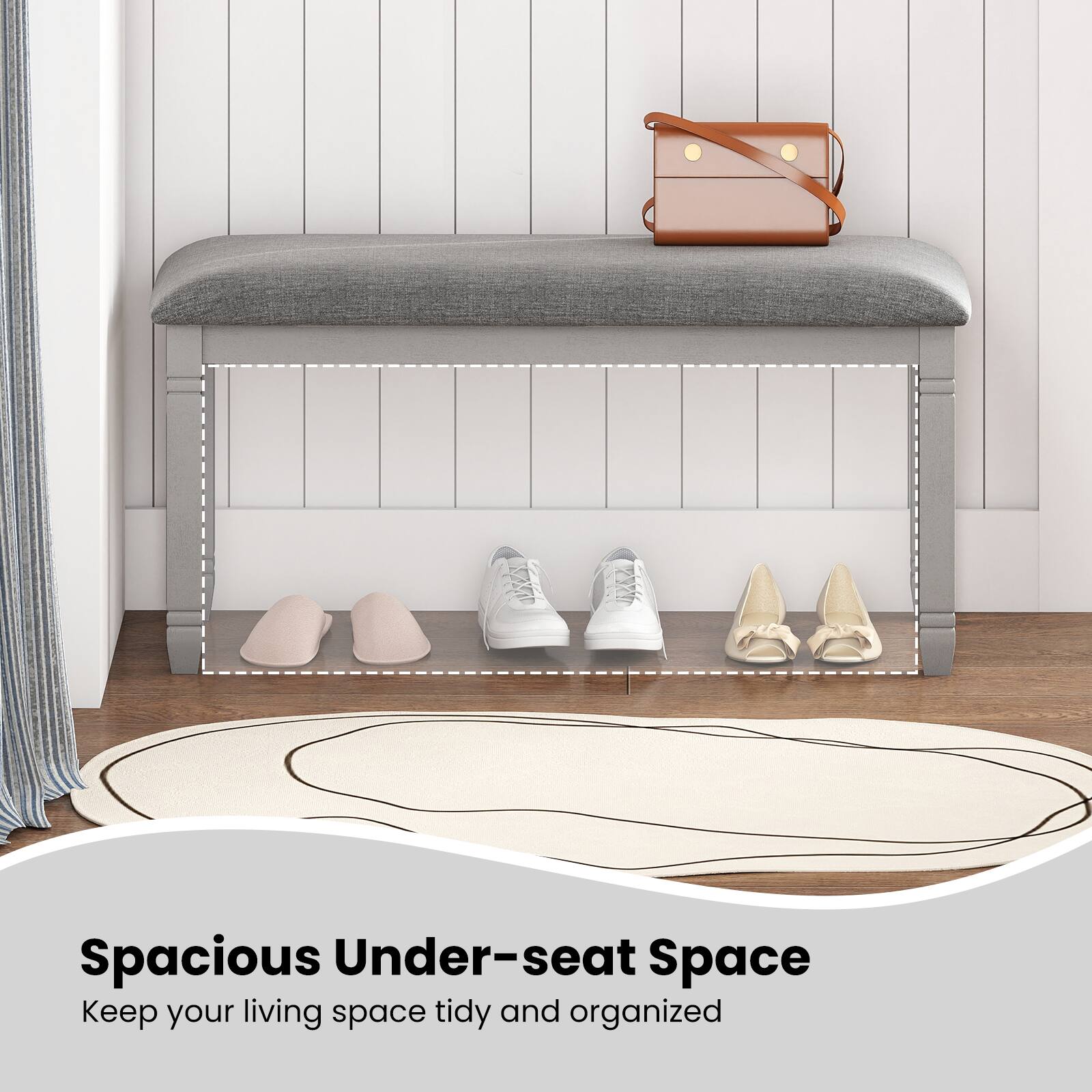 Spacious Under-seat Space  
Keep your living space tidy and organized