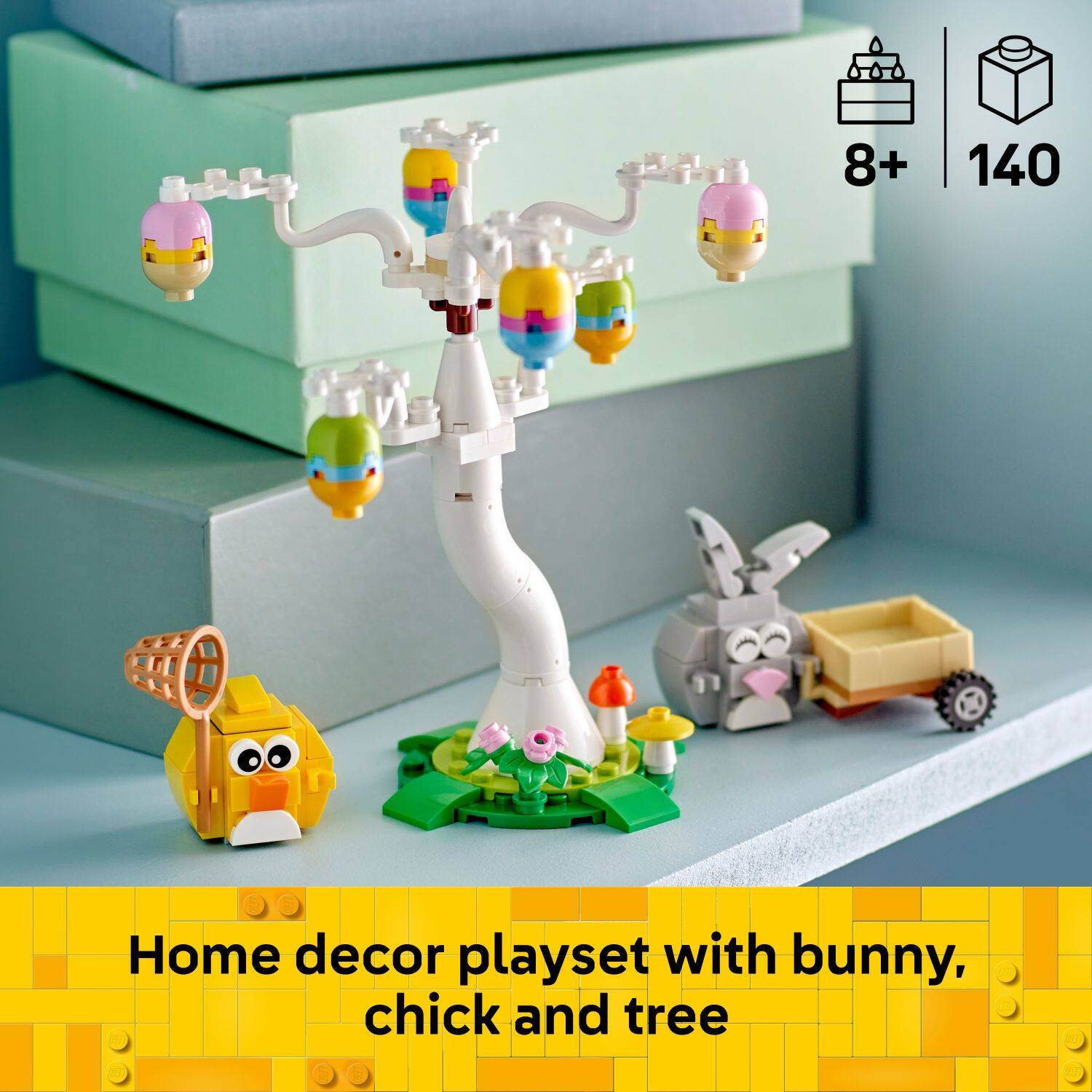 Home decor playset with bunny, chick and tree

8+ 140