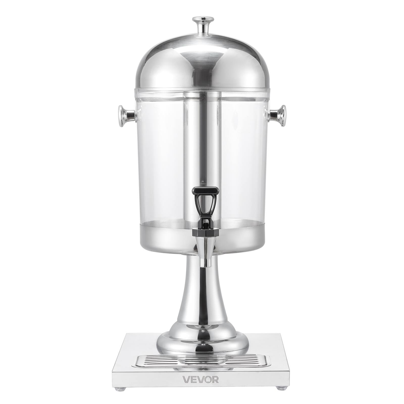 Alt View 5. VEVOR - Beverage Dispenser, 2.1 Gallon Drink Dispenser for Parties, Stainless Steel + Plastic Juice Dispensers - Stainless Steel Silver.