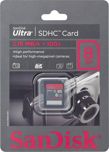 8 GB Secure Digital SD SDHC HIGH SPEED memory card 