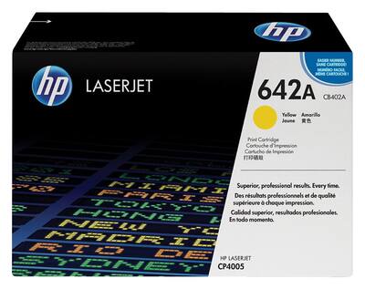 HP - 642A High-Yield Toner Cartridge - Yellow