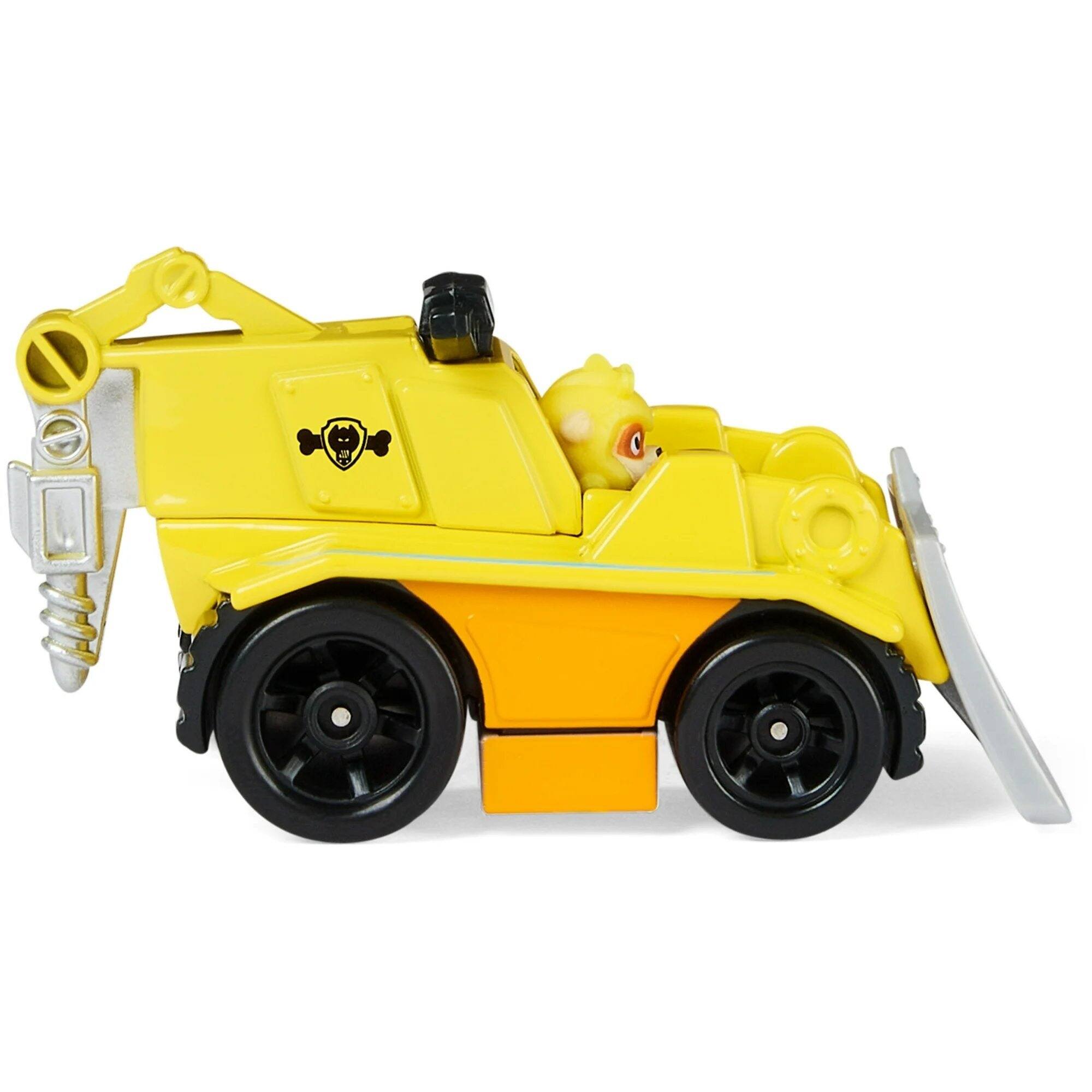 Back. Paw Patrol - Paw Patrol True Metal Aqua Pups Rubble 1:55 Die-Cast Rescue Truck with Working Wheels for Ages 3+ - Yellow.