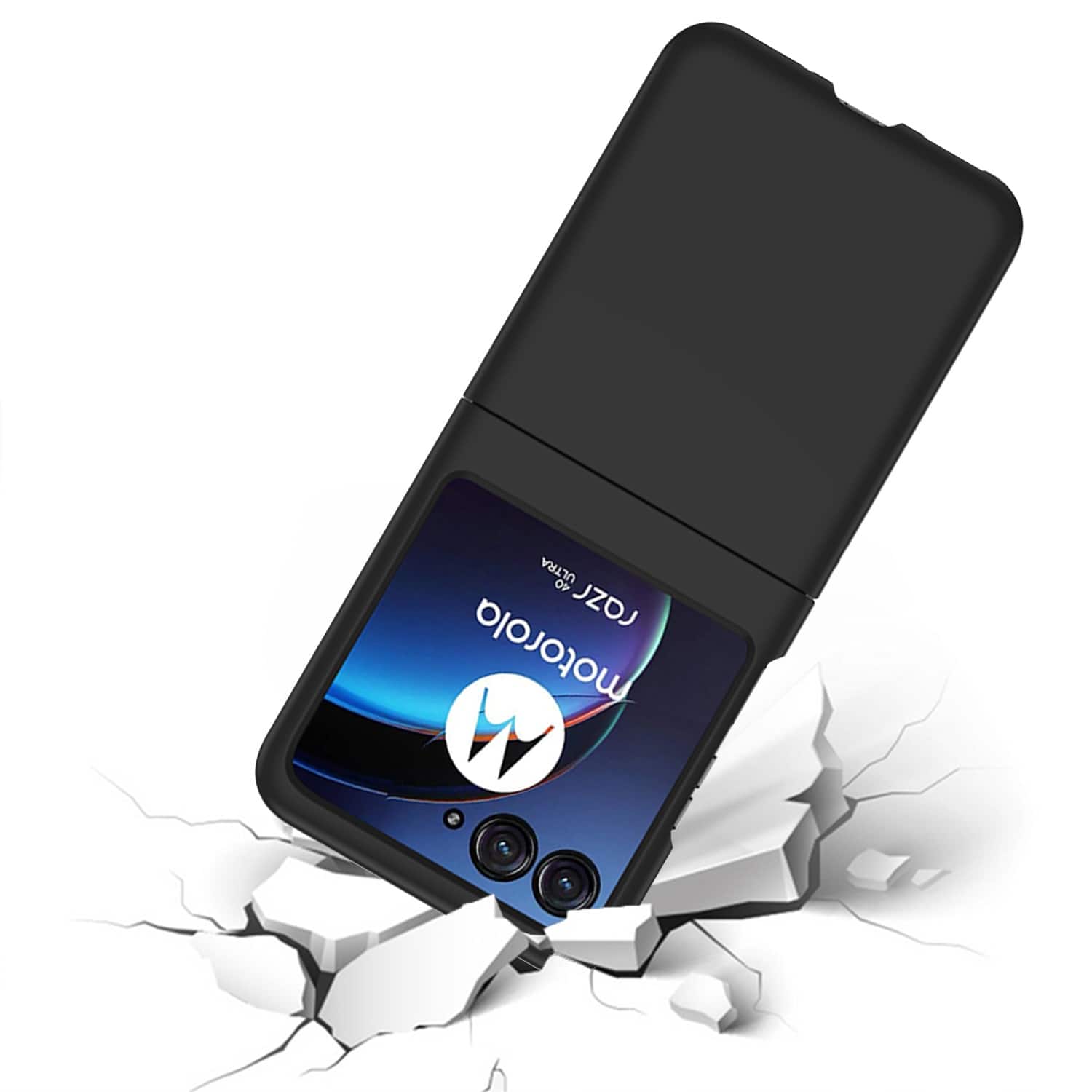 Alt View 15. SaharaCase - Slim Series Case for Motorola Razr+ (2023) - Black.