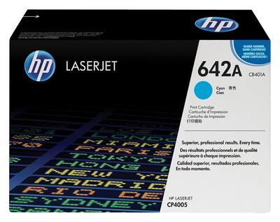HP - 642A High-Yield Toner Cartridge - Cyan