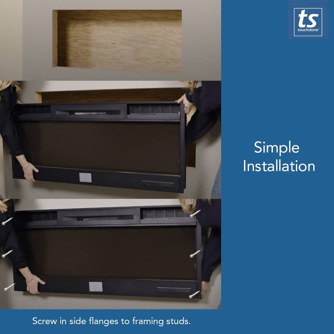 ts touchstone Simple Installation Screw in side flanges to framing studs.
