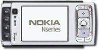 Front Standard. Nokia - N95 Mobile Phone (Unlocked) - Silver.