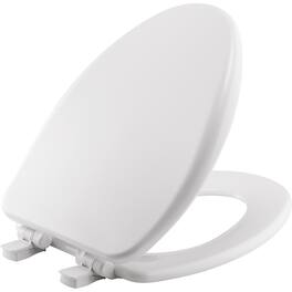 BEMIS - Alesio Elongated High Density Enameled Wood Toilet Seat Seat Fastening System, EasyClean, WhisperClose - White