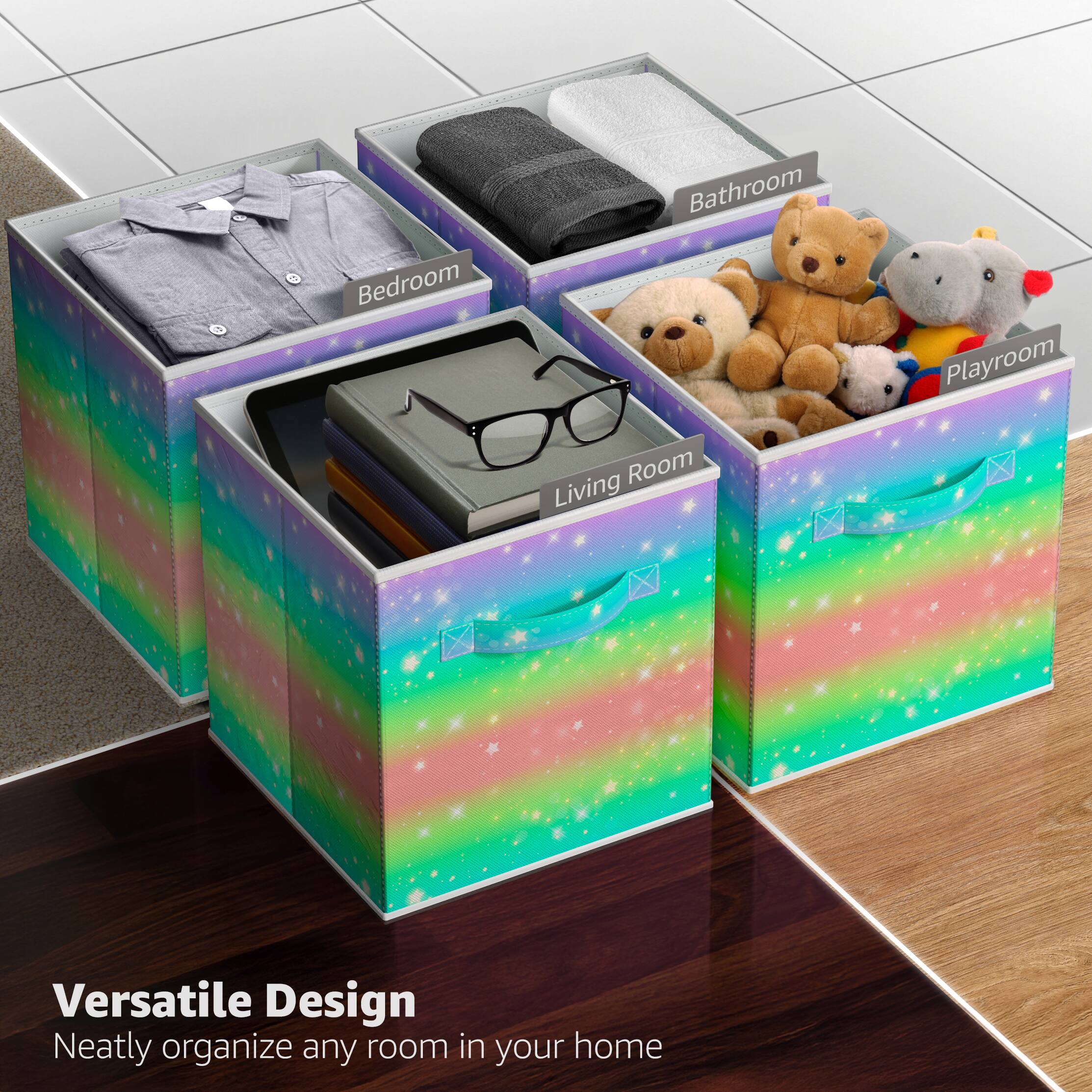 Versatile Design  
Neatly organize any room in your home  

Bedroom  
Bathroom  
Playroom  
Living Room
