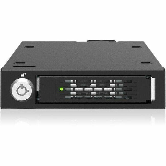 Front. Icy Dock - Icy Dock ToughArmor MB601V5K-B Drive Enclosure for 3.5" U.2, U.3, PCI Express NVMe - PCI Express Host Interface External.