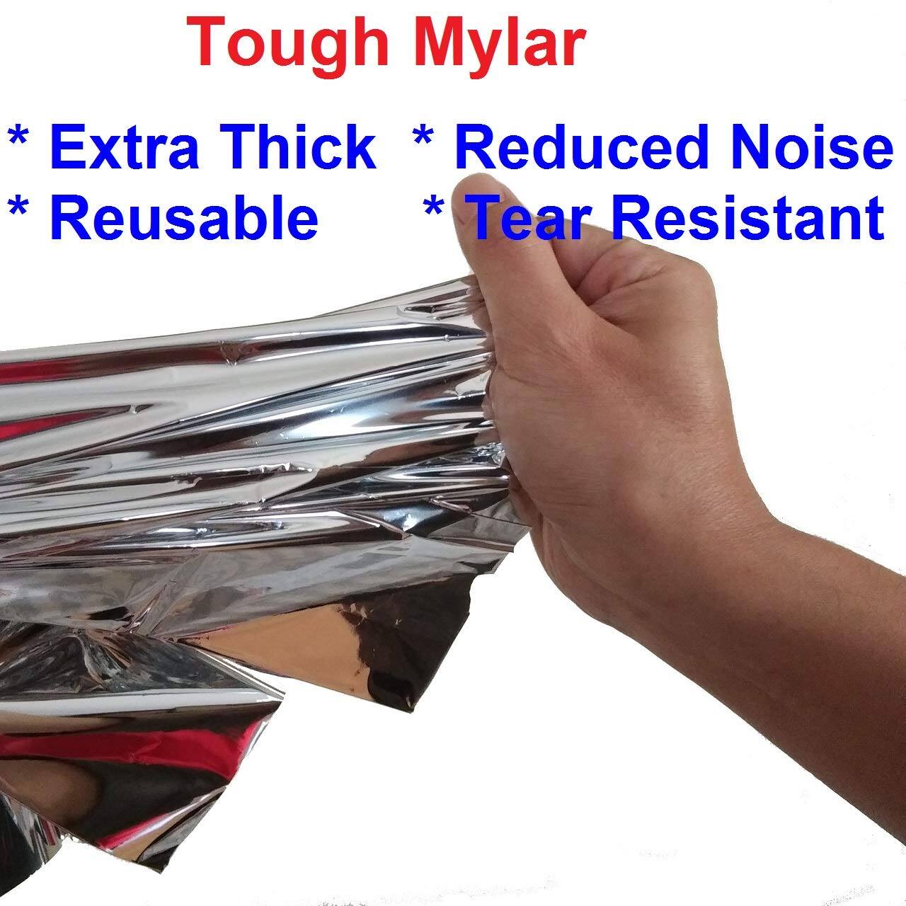 Tough Mylar  
* Extra Thick  
* Reusable  
* Reduced Noise  
* Tear Resistant