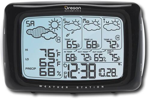 Front Standard. Oregon Scientific - WeatherNow II Weather Station with MSN Direct Service.