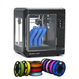MakerBot - Sketch Large Black 3D Printer with PLA 1.75mm Rainbow Filament Bundle