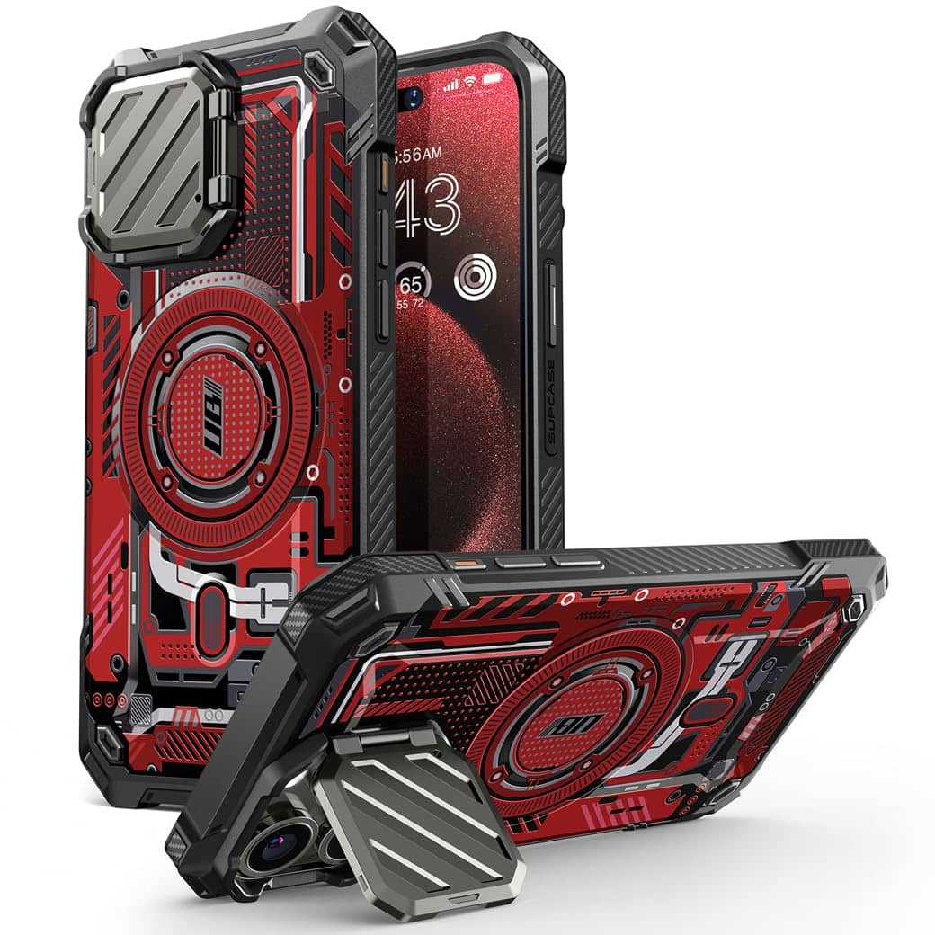VEGA AUTOMOTIVE - For Pro Max Case With Camera Cover Stand ubmag Xt Heavy Duty Rugged Magnetic Phone Guldan - RedCircuit