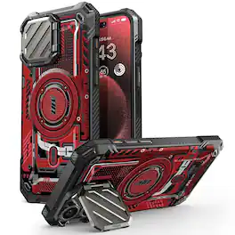 VEGA AUTOMOTIVE - For Pro Max Case With Camera Cover Stand ubmag Xt Heavy Duty Rugged Magnetic Phone Guldan - RedCircuit