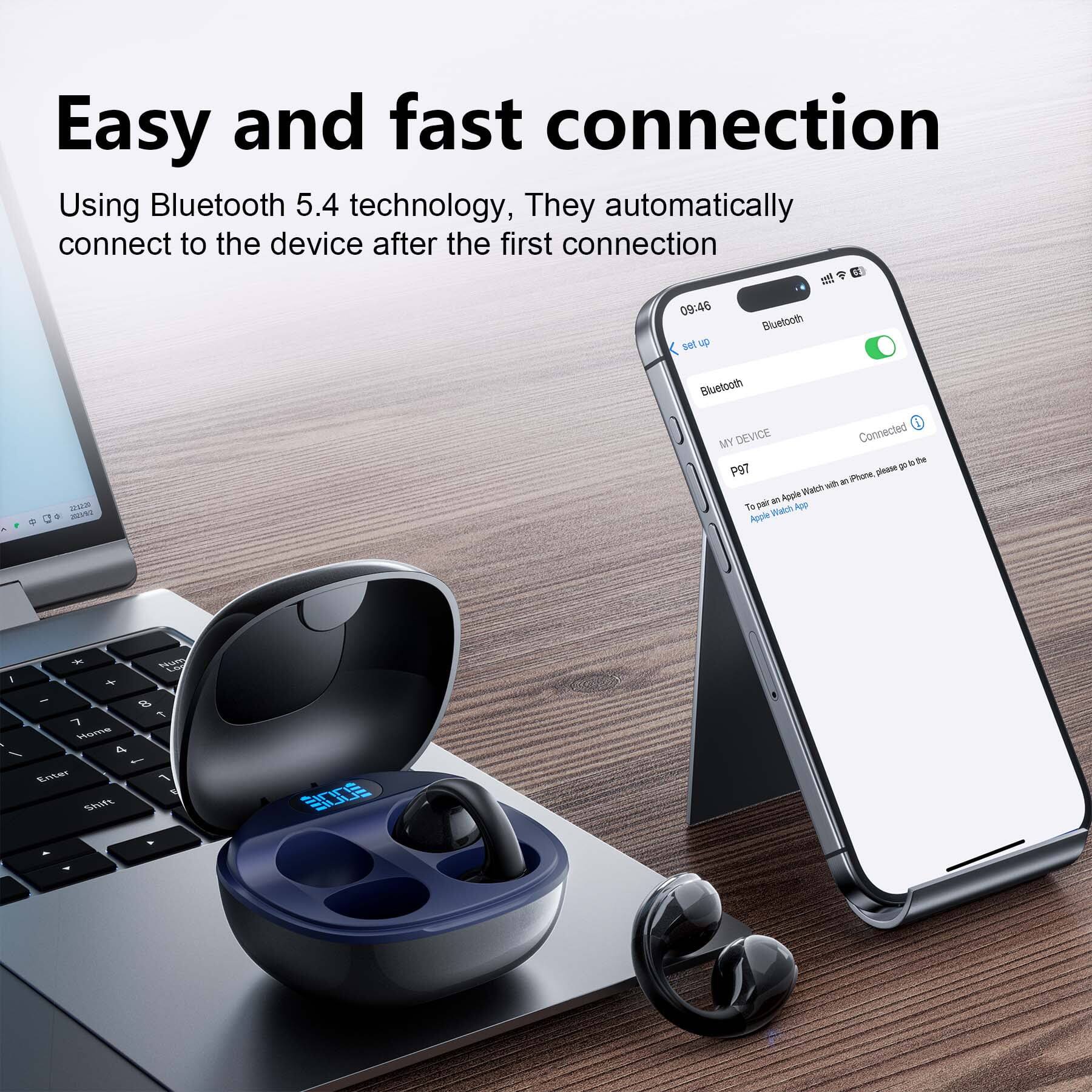 Easy and fast connection  
Using Bluetooth 5.4 technology, they automatically connect to the device after the first connection