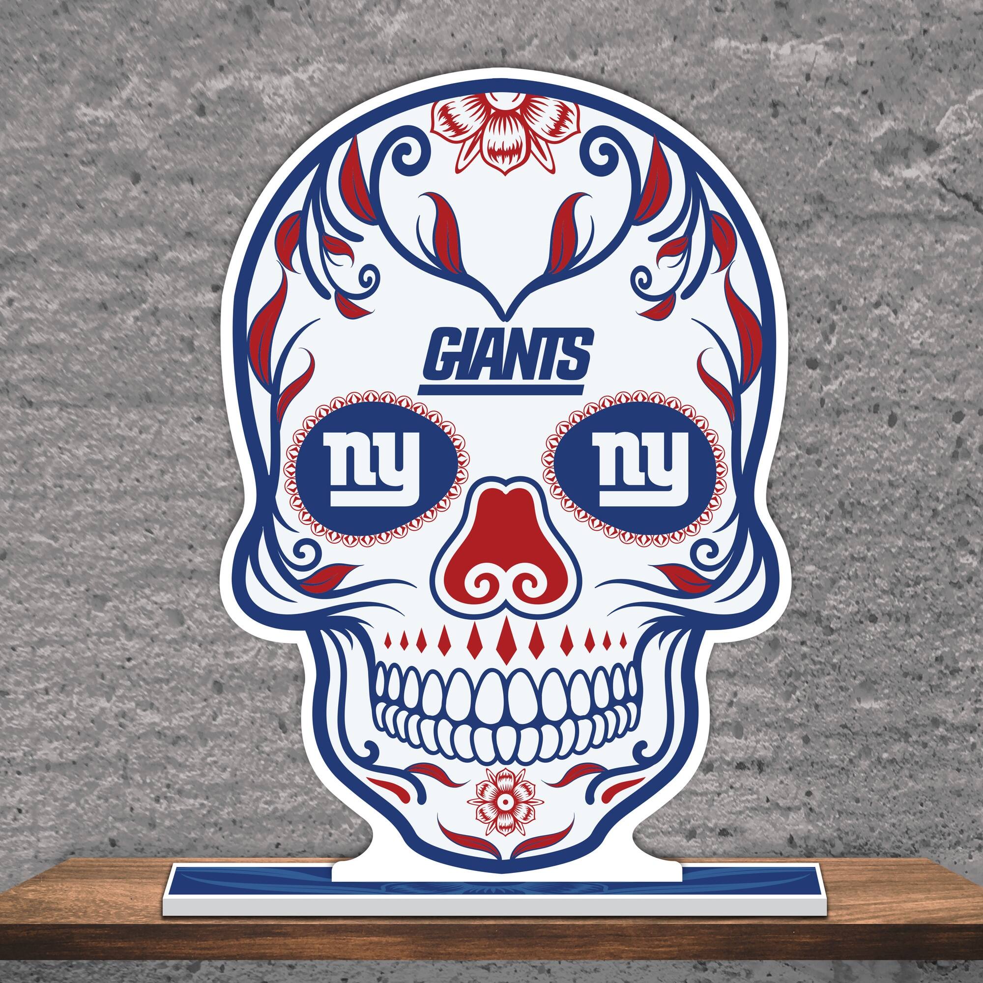 Alt View 1. UPI Marketing - New York Giants 10" Sugar Skull Standee - Multicolor.