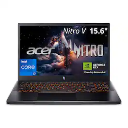Acer - Nitro V 15.6" FHD IPS Gaming Laptop ANV15-52-74SD 165Hz NVIDIA GeForce RTX 5060 16GB RAM 512GB Storage - Black