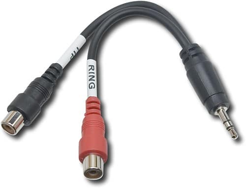 Front Standard. Hosa Technology - 3.5mm TRS-to-Dual RCAF Cable.