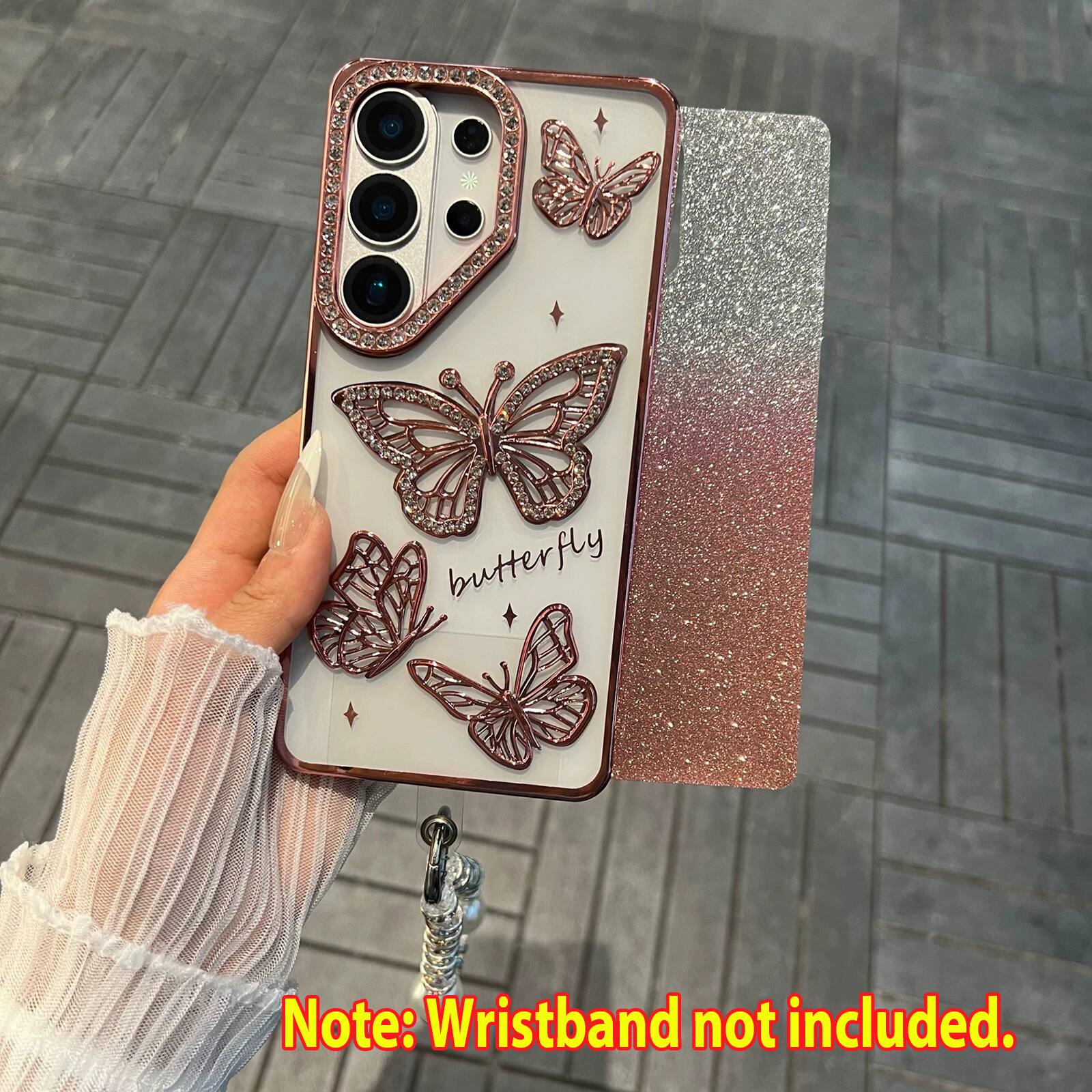 W butterfly

Note: Wristband not included.