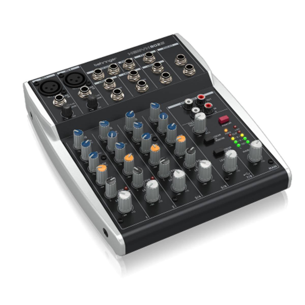 Behringer - XENYX 802S Premium Analog 8-Channel Mixer with USB Streaming Interface