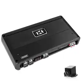NVX - XQA12001 Monoblock Amplifier 1200W RMS XQ-Series SQ Hi-Res Class D 1-Ohm Stable with X-Boost and Wired Bass Remote