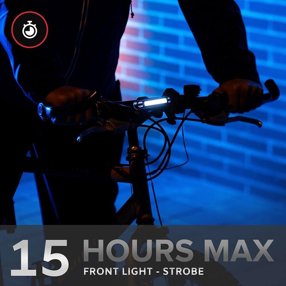 15 HOURS MAX  
FRONT LIGHT - STROBE