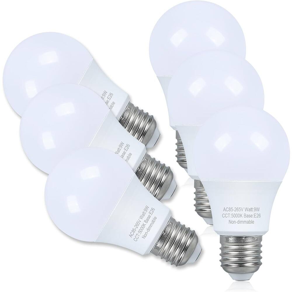 AC85-265V Watt:9W CCT:5000K Base:E26 Non-dimmable